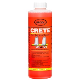 CRETE Urinal Drain Cleaner, Commercial Grade, Restores Pipes to Original Diameter, Urinal Descaler & Deodorizer, Safe for Pipes, No Harsh Fumes, Urine Salt Remover, 16 Fl Oz (Pack of 6)