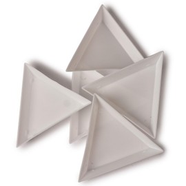BeadTec Plastic Triangle Bead Scoop Sorting Trays | Pack of 5
