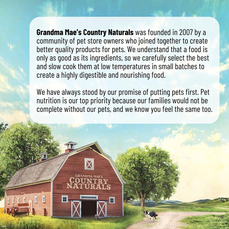 Grandma Mae's Country Naturals Dry Dog Food, Lamb, Whitefish &