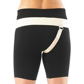 Neo-G Lower Hernia Support for Men and Women - Inguinal Hernia Support - Hernia Belt Reduces Symptoms of Overstrain & Exertion - Truss for Hernia Breathable & Adjustable - S - Left