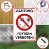 Strobo Achtung Füttern verboten ! Sign, 20 x 30 cm,