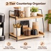 Countertop Organizer for Coffee & Kitchen Essentials – Wooden Storage