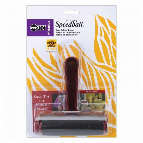 Speedball Pop in Hard Rubber Brayer 4" (102mm)