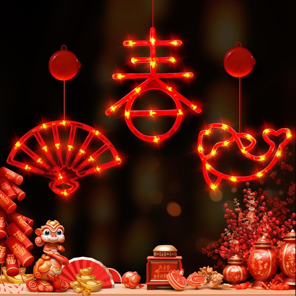LOLStar Chinese New Year Decorations 2025, Lunar New Year Window