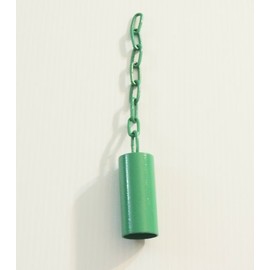 Pipe/safety Bell W/matching Chain Bird Toy Medium Green