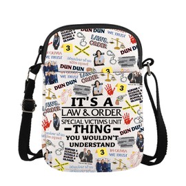 Lywjyb Birdgot Law Detective Team TV Show Crossbody Bag Special Victims Unit Gift TV Show Lover Gift (Law CR CA)