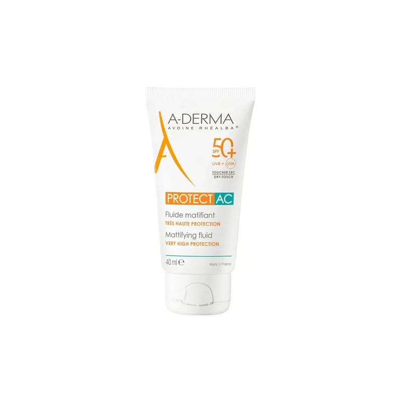Fluido Matificante Facial A-derma Protec Ac Spf 50 40ml