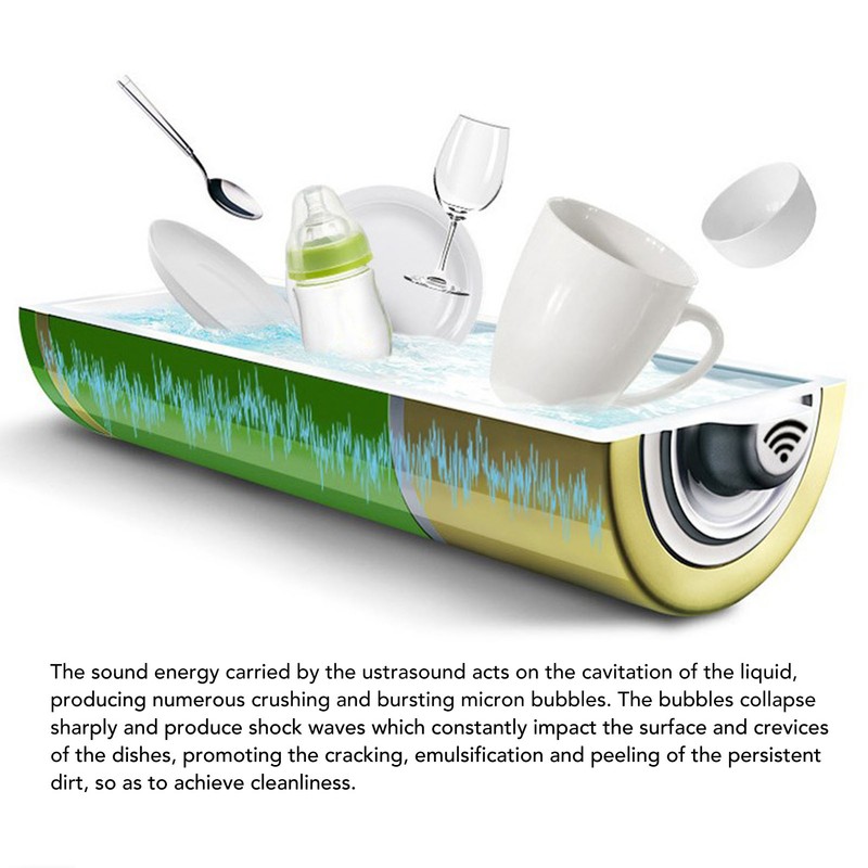 Mini Ustrasound Dishwasher Multifunctional Kitchen Household USB Dish Washing Machine