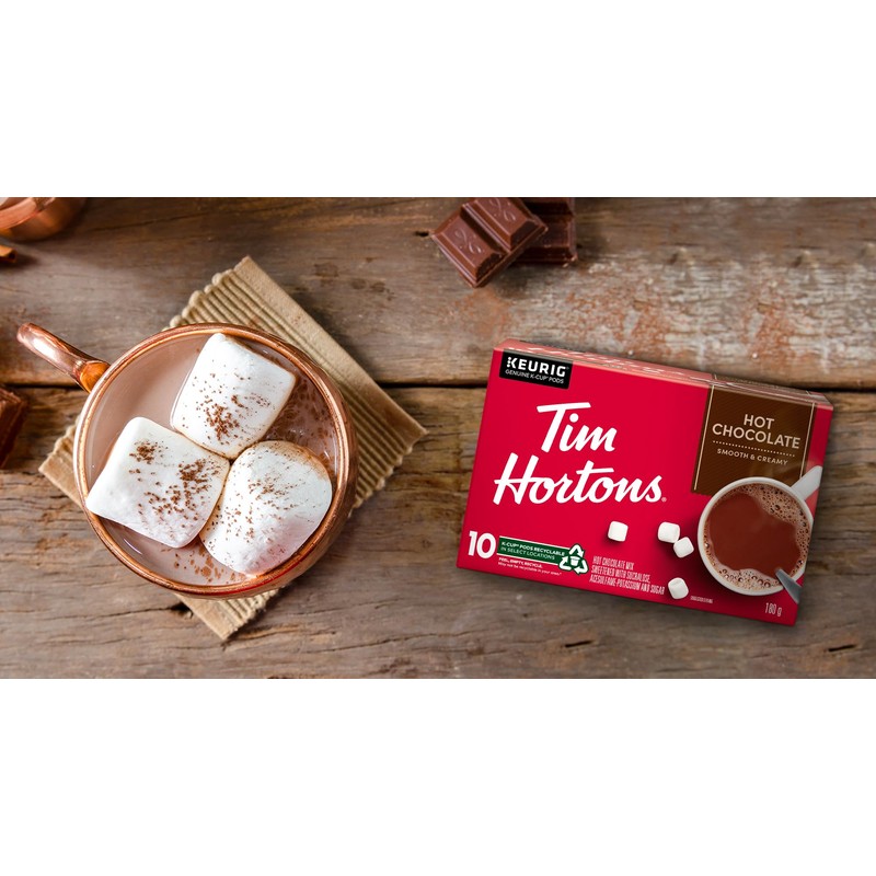 Tim Hortons Original Hot Chocolate, Single Serve Keurig K-Cup Pods,
