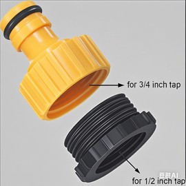 Hose Connetor, Hose End Quick Connect Fitting, Gardening Watering Car Washing Hose Connector, 1/2" Hose Connector Faucet Adapter for 3/4'' and 1/2'' Tap(Quick & 2-1 Tap Connector)