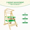 Foldable Toddler Learning Standing Tower, WOOD CITY Montessori Kitchen Step