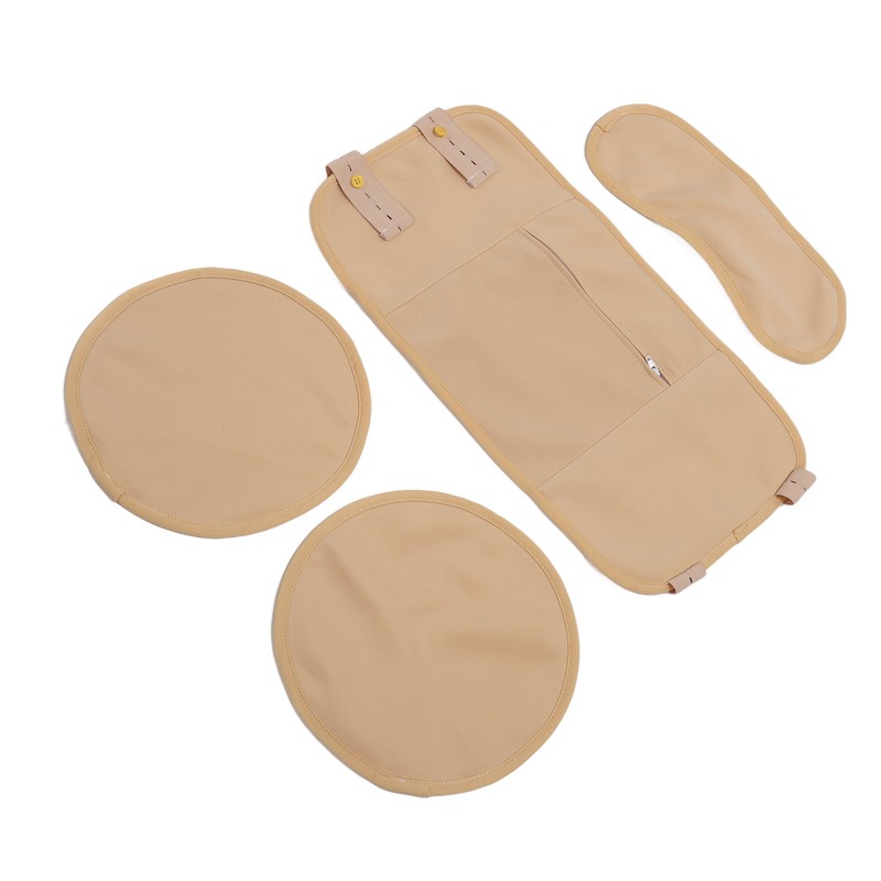 4pcs Castor Oil Packs Set Adjust Straps Prevent Leakage Washable