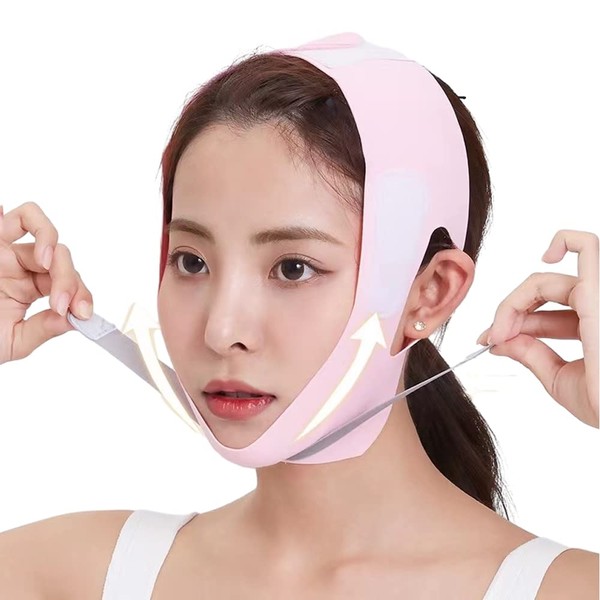 Double Chin Reducer,Reusable Soft Face Slimming Strap/V Line Lifting Mask,For