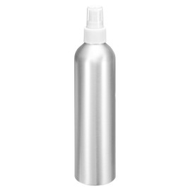 HARFINGTON Aluminum Fine Mist Spray Bottles 300ml/10oz Metal Small Liquid Alcohol Refillable Travel Container with White Plastic Nozzle Cap for Perfume Skincare Cosmetic Storage Bottle
