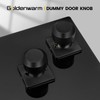 goldenwarm Black Half Dummy Door Knobs, Single Side Door Handles