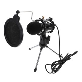 Operitacx 1Satz Gaming Mikrofon Kondensatormikrofon mit Stativ Schockmontage für PC Desktop Streaming Podcasting Gaming Klangqualität