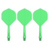 CyeeLife Integrated Dart Shaft and Flights Standard Shape,Dart Accessory Black/Red/Blue/Green/Yellow