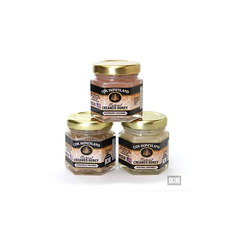 Cox Honeyland and Gifts 2 oz Honey Jar Trio Gift