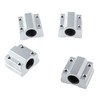 Fasizi 4pcs SCS6UU 6mm Linear Motion Ball Bearing Slide Unit