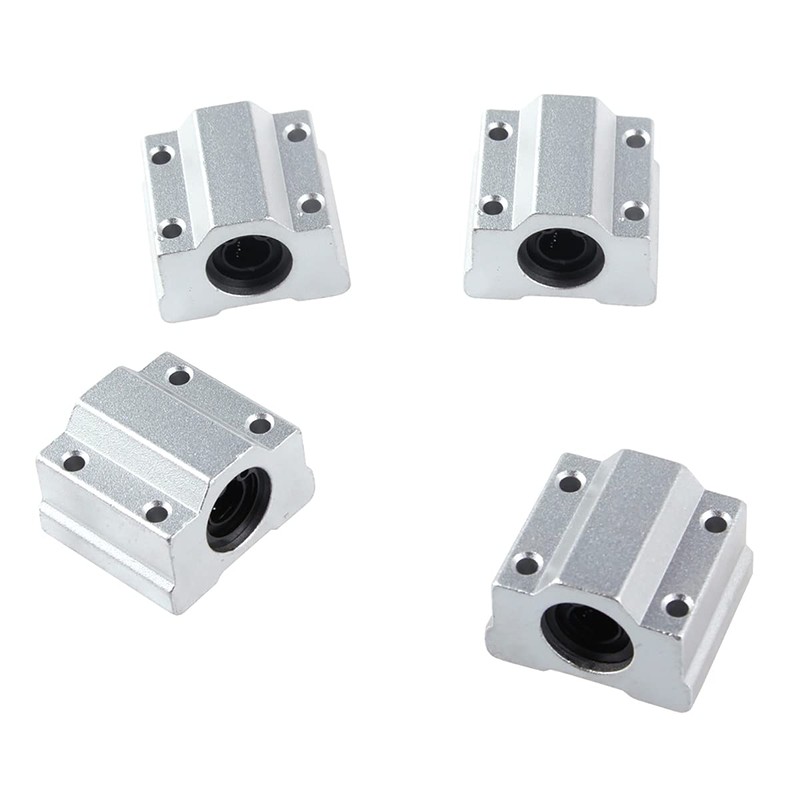 Fasizi 4pcs SCS6UU 6mm Linear Motion Ball Bearing Slide Unit
