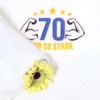 Abc Casa 70th Birthday Gift Towel with Embroidered Muscles for