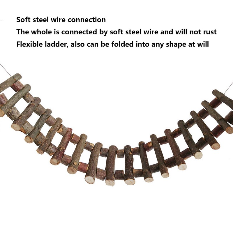 Pet Climbing Ladder Teeth Grinding Environmental Durable Flexible Wooden Ladder