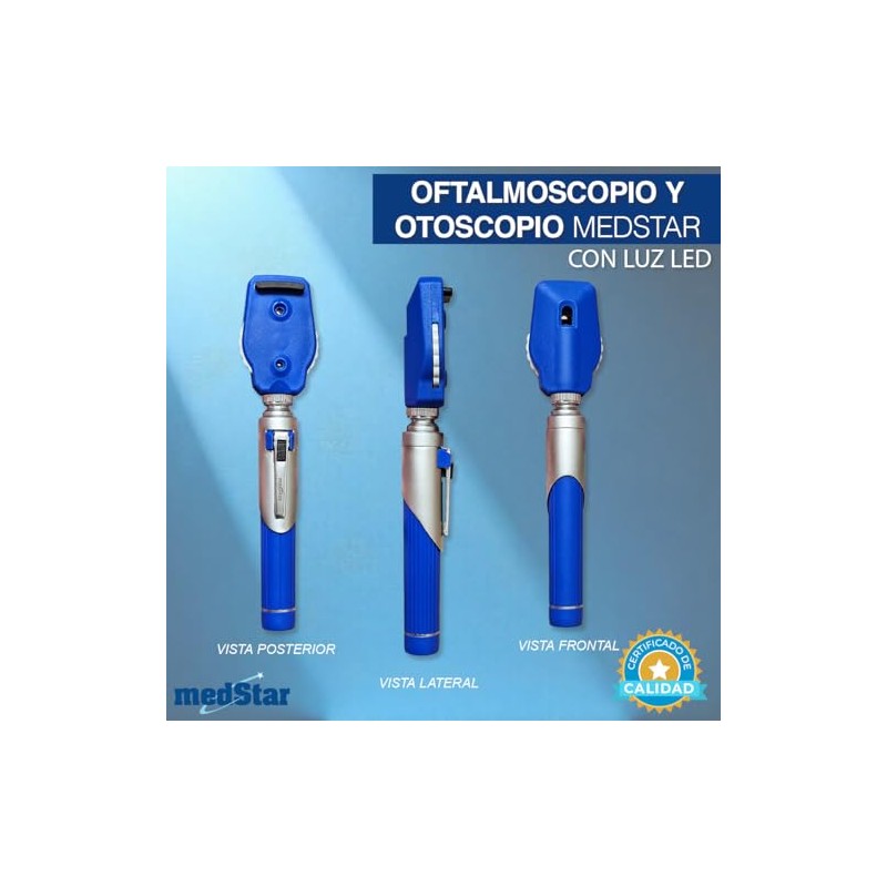 MEDSTAR | Estuche de Oftalmoscopio y Otoscopio con Iluminación de