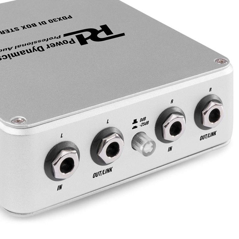 Power Dynamics PD-X30 Direct Injection Box XLR 6.3mm Jack 48V