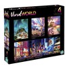 Buffalo Games - 4-in-1 Vivid World Multipack Puzzles Multicolor, 500