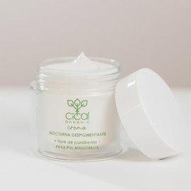 Crema Nocturna Despigmentante para Piel Manchada sin Parabenos con Ácido Azelaico, Regaliz y Caléndula 50g