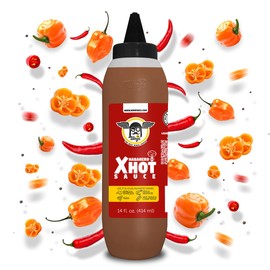 Mr Wings Habanero Xhot Sauce 14 Fl Oz. Super tasty spicy extra hot sauce. Ideal for Seafood, wings, burgers & snacks.