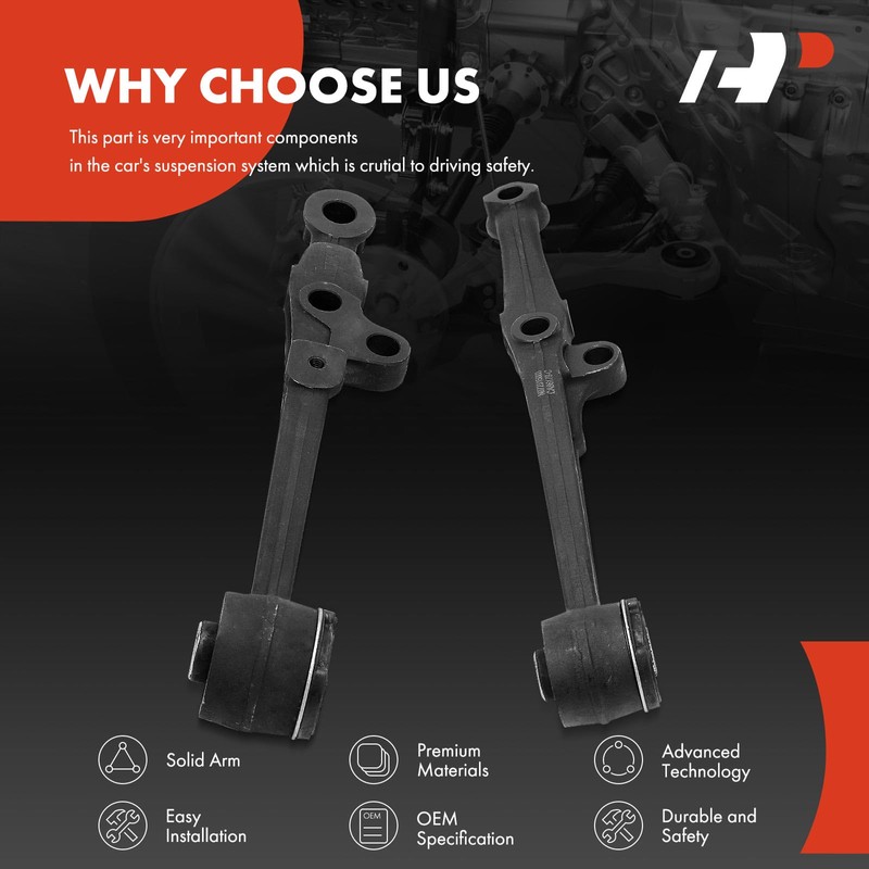 A-Premium 2 x Front Lower Control Arm, with Bushing, Compatible
