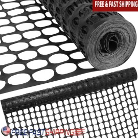 Temporary Plastic Fence Roll 4x100FT Garden Safety Mesh Dog Chicken Netting New