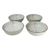 Set Of 4 Japanese Soushun Sakura Cherry Blossoms Porcelain Salad