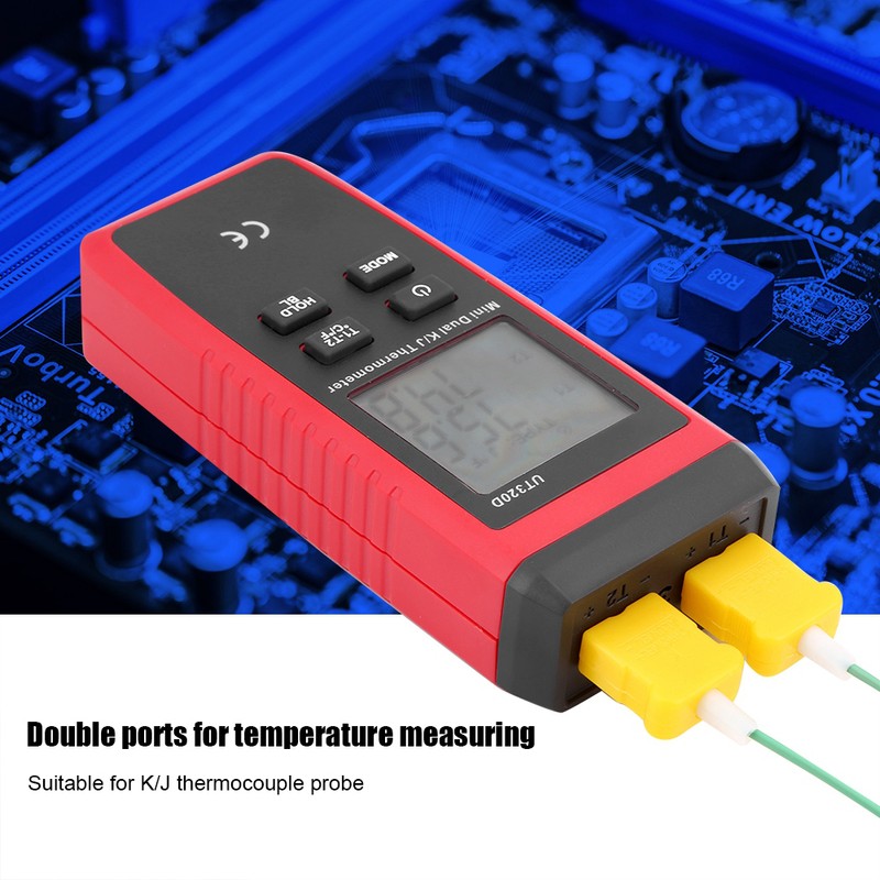 Uni T Mini Contact Type Digital K/J Thermocouple Thermometer with