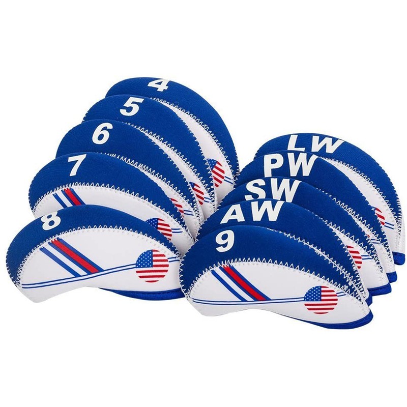 10pcs/set Irons Club Head Covers Iron Protective Head Covers