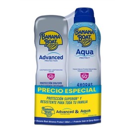 Banana Boat Pack 2 Pzs Advanced 180ml + Aqua Protect 170gr