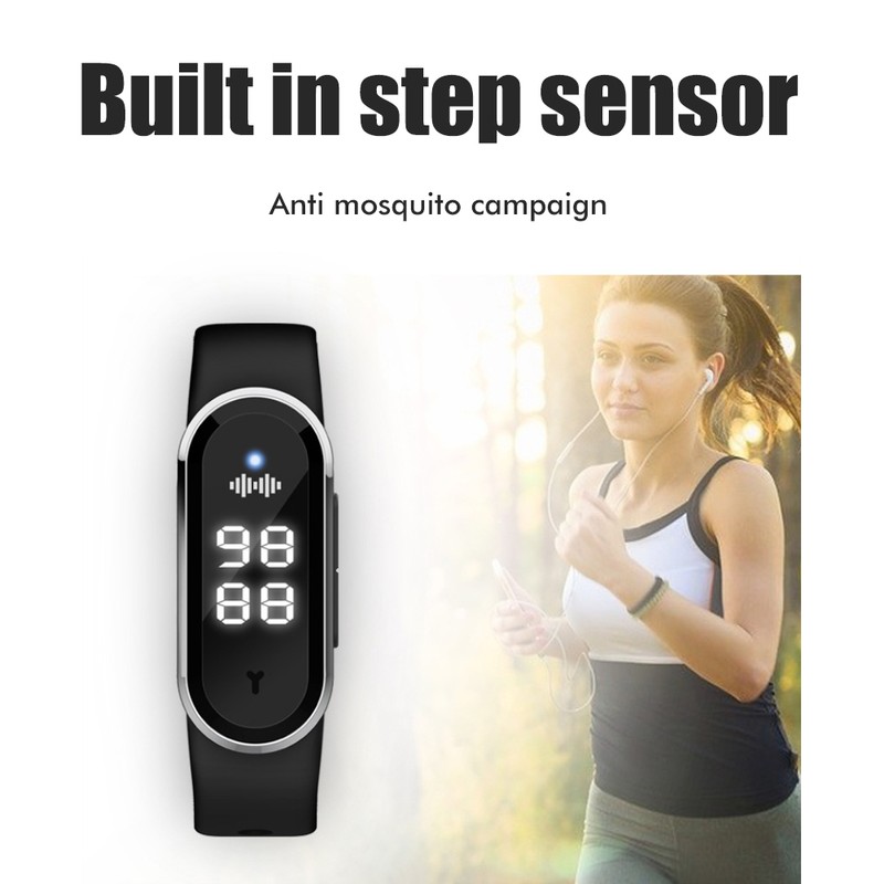 Mosquito Repellent Watch Ultrasonic Mosquito Repellent Bracelet Rechargeable Anti Mosquito