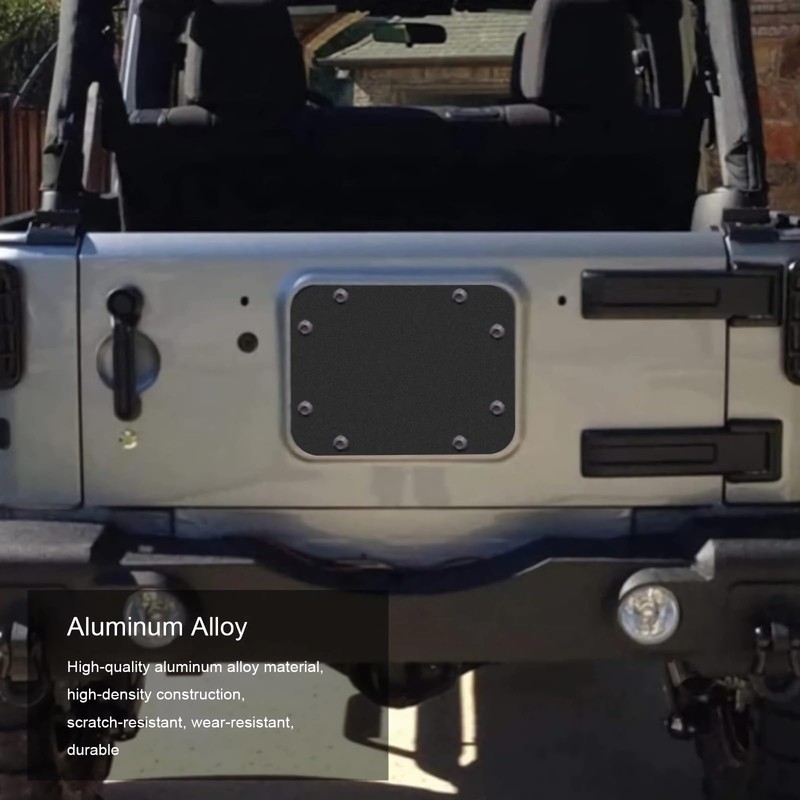 Tailgate Vent Spare Tire Carrier Filler Plate Cover Set Compatible