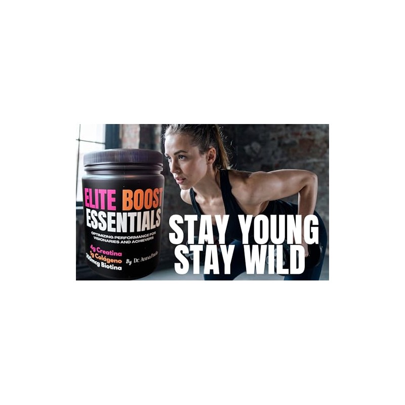 STAY YOUNG, STAY WILD! Creatina, Colágeno y Biotina Elite Boost
