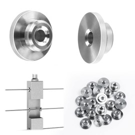 Muzata 20 Pack 1/8" Level Wheel Cable Railing Grommets ONLY for Level 1/8" Wire Rope T316 Stainless Steel Protector Sleeves Deck Cable Railing Hardware Kit Metal Posts CR72