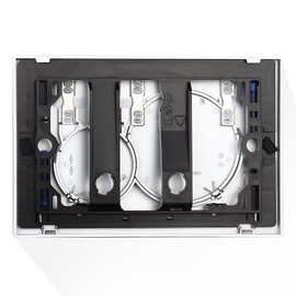 OasisFlow Dual Flush Plate Actuator for Wall Hung Toilets, Compatible with Geberit Sigma01-115.770.21.5, Easy Installation, Flush Plate Included (Silver)