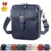Crossbody Leather Bag, Large Capacity Anti-Theft Vintage Bag, Multi-slot Bag