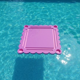 EVA Water Mahjong Table Custom Floating Game Table for Swimming Pool & Beach Water ActivitiesSize: 80*80*5CM (31.5*31.5*1.97inch), Color: green floating mahjong table