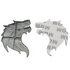 Wolf Wolf Car 3D Emblem Sticker Metal Left Right Easy