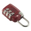 Lewis N. Clark TSA 3 Dial Combination Lock, Red