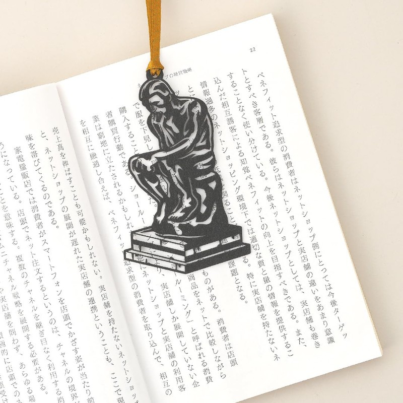 KAIUN-DO Cut-Out Bookmark Featuring World Musicians & Sculptures - Interesting