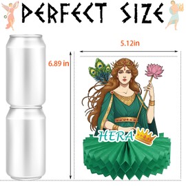 Greek Mythology Honeycomb Centerpieces Table Decorations, 15pcs Olympian Gods Honeycomb Centerpieces, Htabiol Greek Mythology Decor, Greek Gods Party Decorations, Suit for Ancient Greece Party