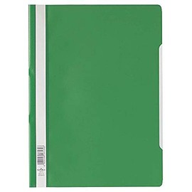Durable 252305 Clear View Folder-Report File A4 PP, Green - Pack of 25