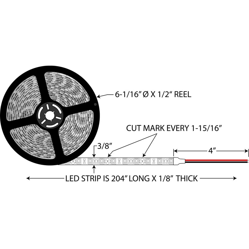 Optronics UCL90CB White LED Strip Light